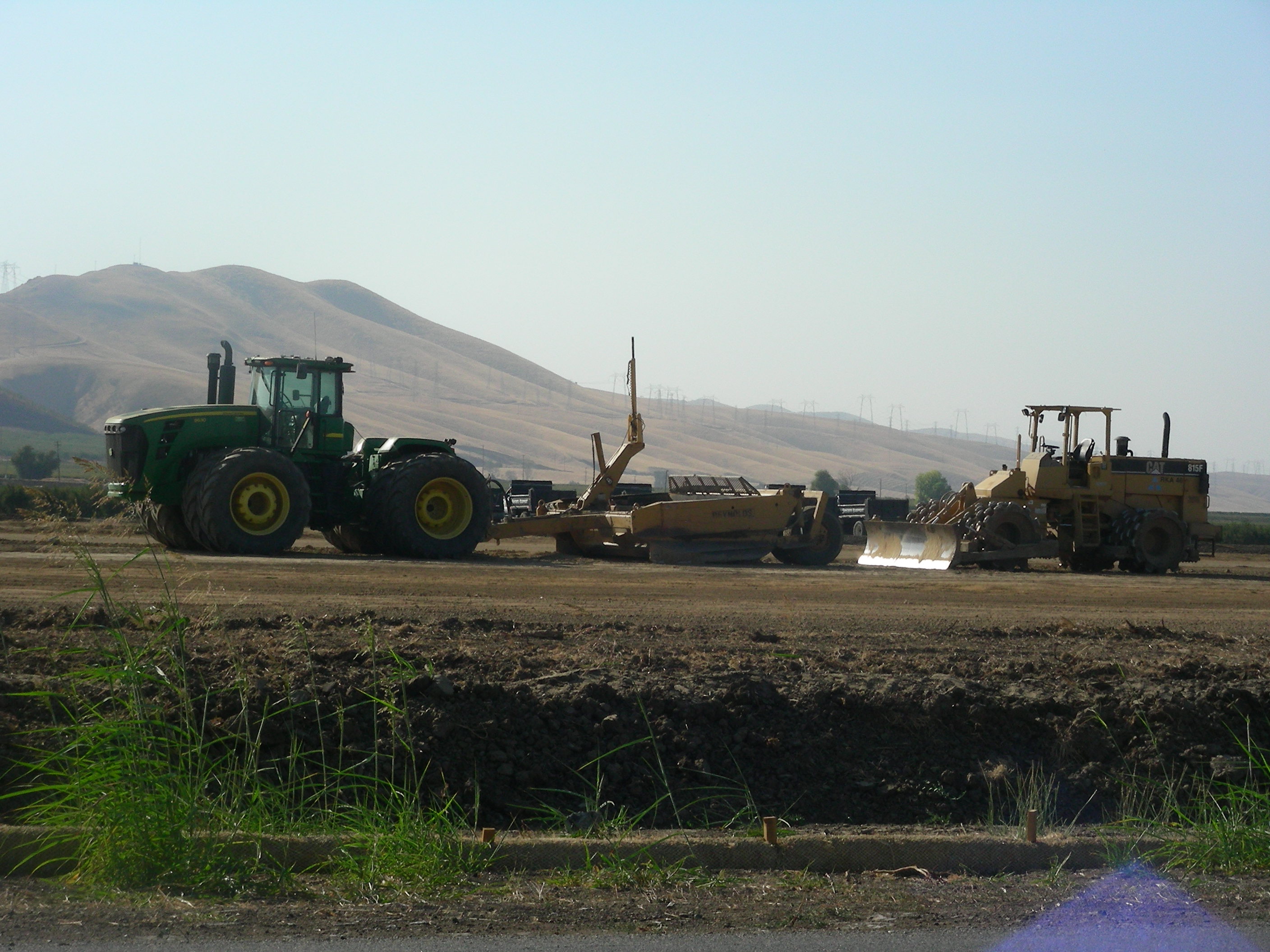 Farm Equipment in a Field
