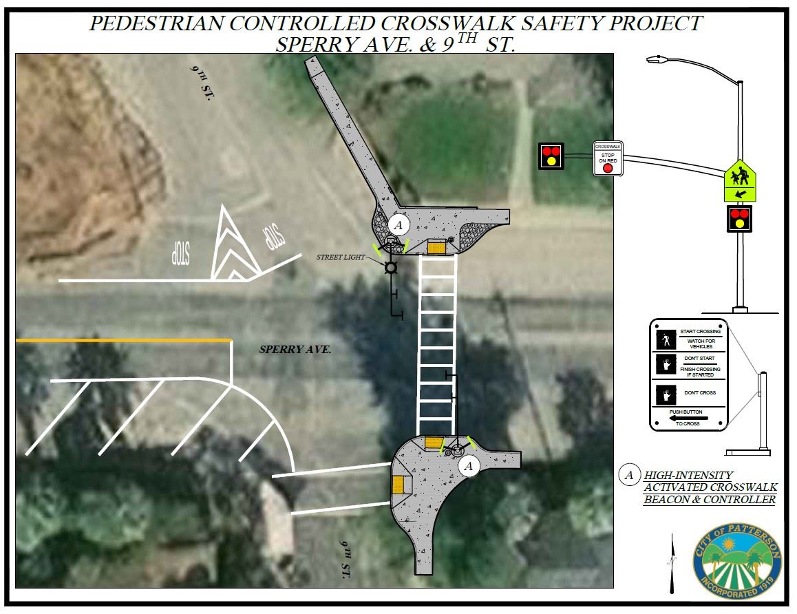 Pedestrian Crosswalk Sperry 9th