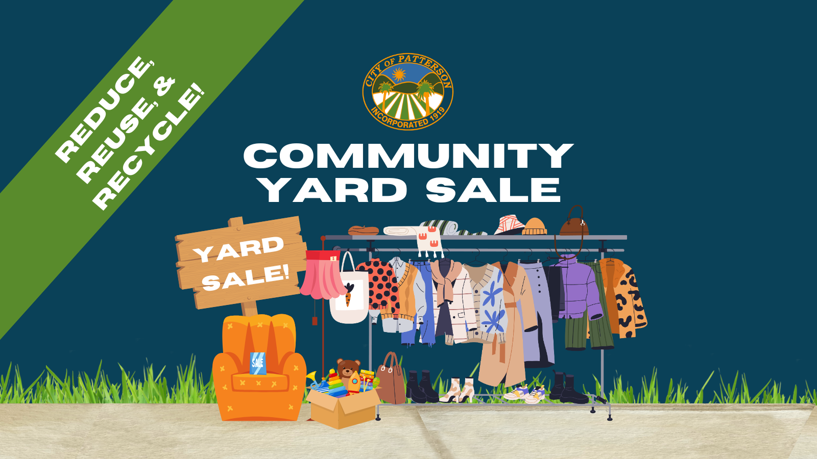 Community Yard Sale 2026 Website Banner